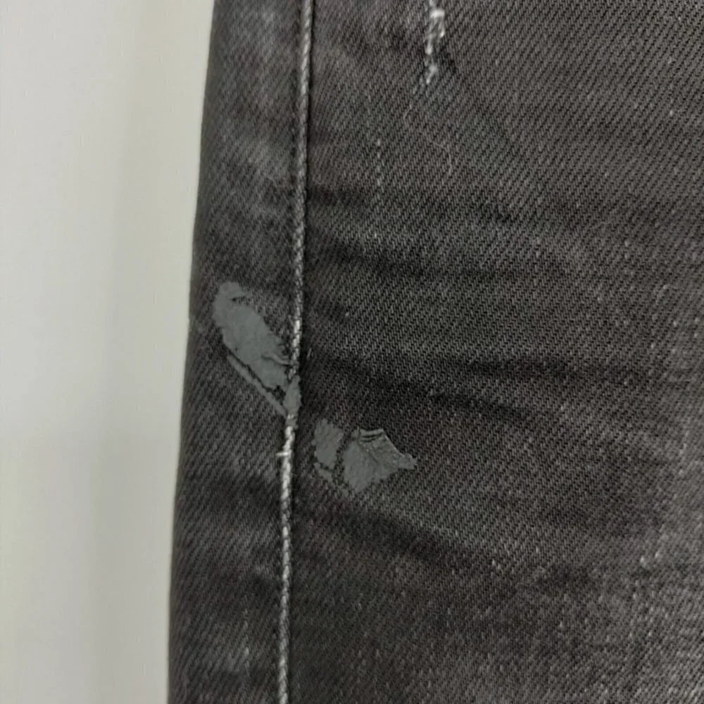 Frame Low-Rise Skinny Cropped Dark Wash Jeans Stretch Relaxed 25 Women Black
